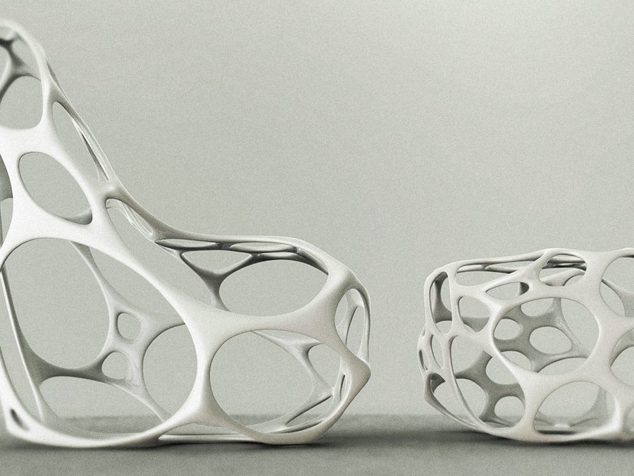 Ventury's parametric Gaudi chair by Emmanuel Touraine